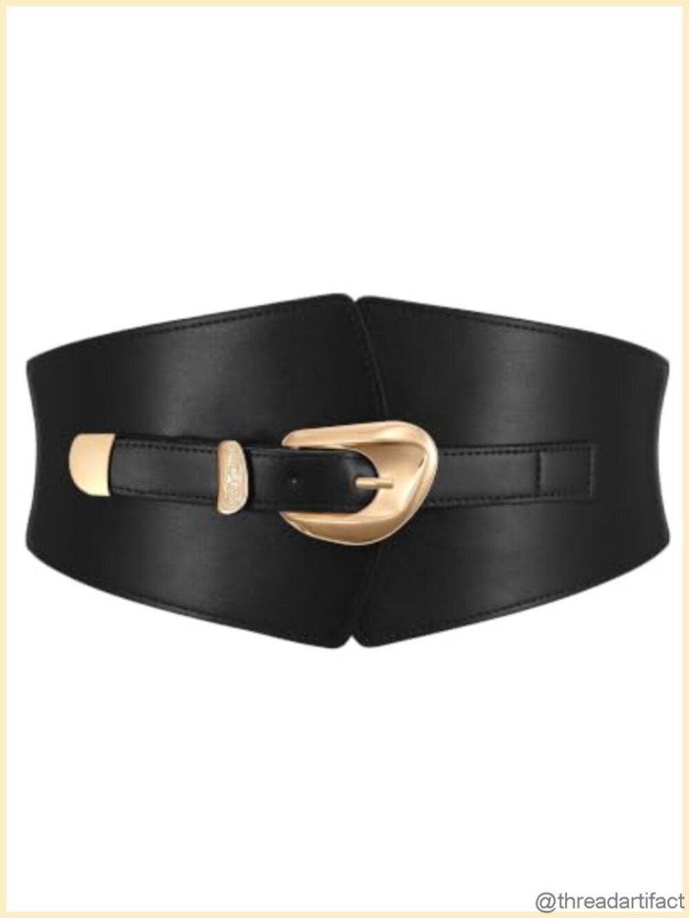 Wide Elastic Waist Belt Faux Leather Corset Belt for Dresses